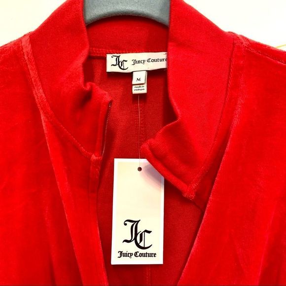 Juicy Couture Astor Track Velour Batwing Jacket Size M - Picture 4 of 5